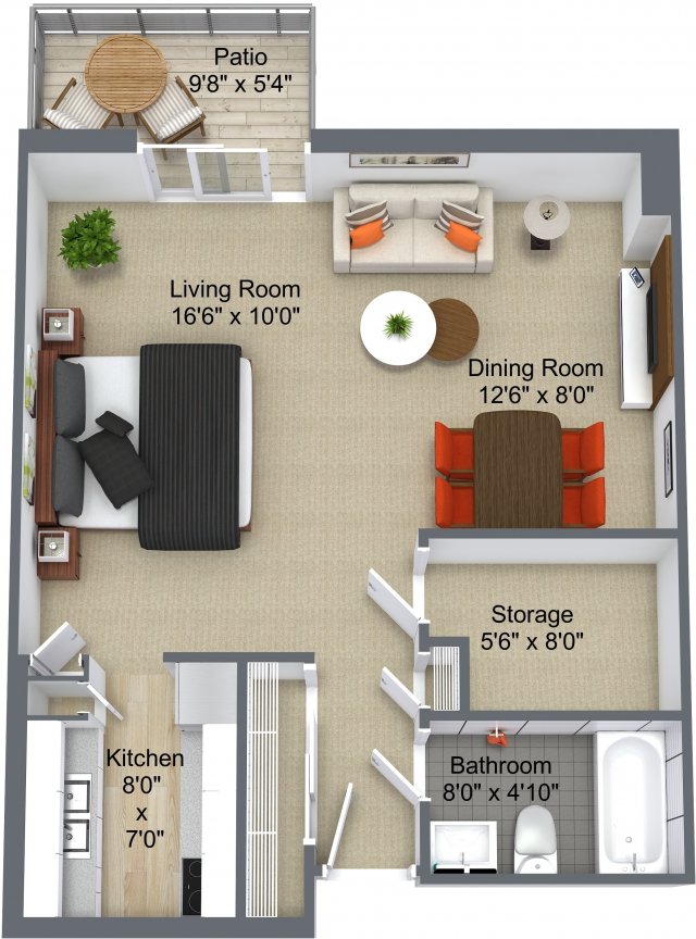 Studio - Brierwood Courts and Brierwood Gardens layout